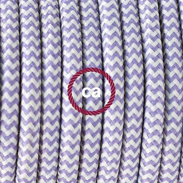 Creative Cables Rz07 Zigzag 1 M Hänglampa Pendel Lila