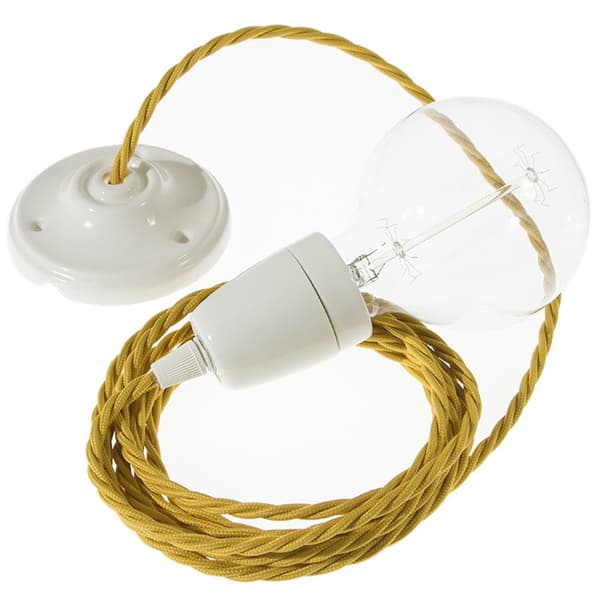 Creative Cables Tm25 1 M Hængende Lampe Pendel Gul