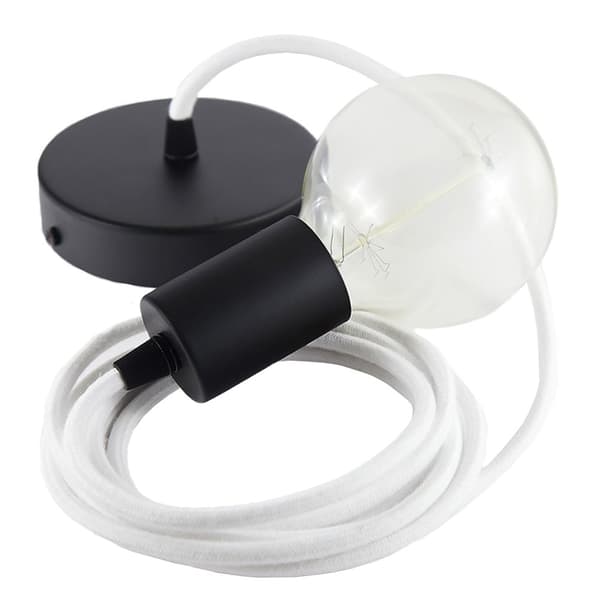 Creative Cables Rc01 2 M Hængende Lampe Pendel Hvid