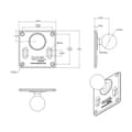 Miniatyrbillede 4 af 4: Ram Mounts 75x75mm Vesa Tallerken Med Bold