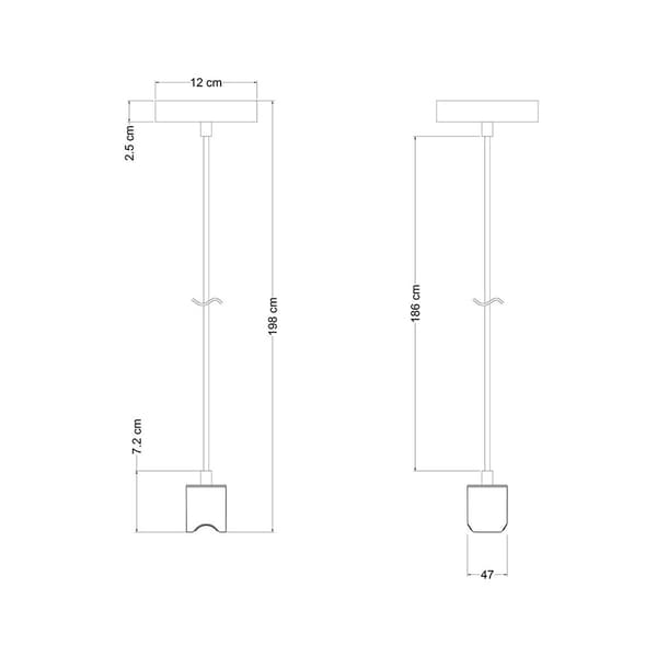 Creative Cables Esse14 Pendellampe Med S14d-fatning Uden Pære