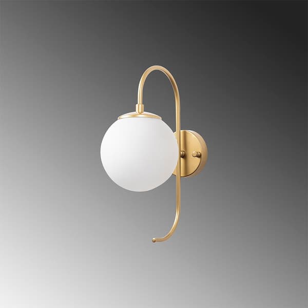 Wellhome Böjd Vägglampa E14 15w