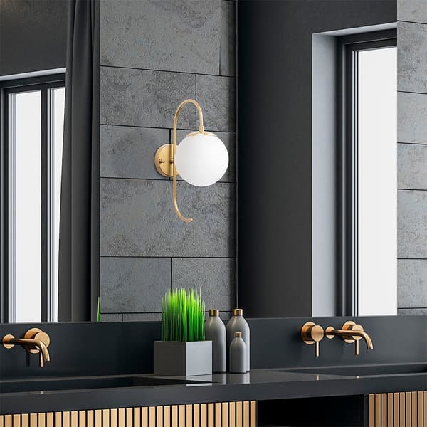 Wellhome Böjd Vägglampa E14 15w