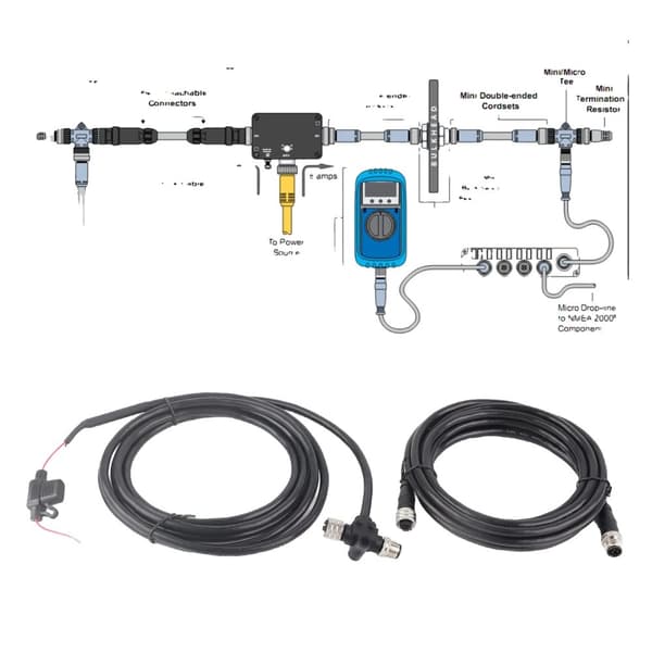 N2K Tee Connector, 3-Port Adapter, IP67 Vandtæt, Saltvandsbestandig