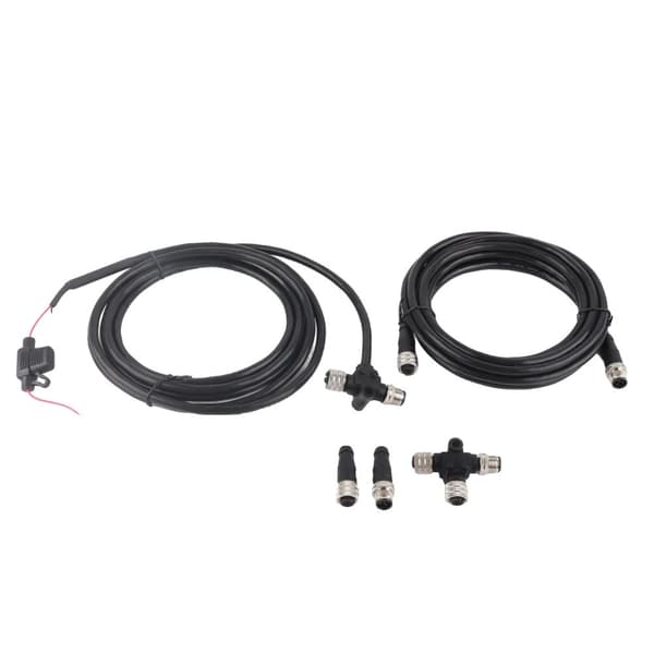 NMEA2000 Startpakke, T-stik Strømkabel, IP67 Vandtæt, 3 Port Adapter,sort