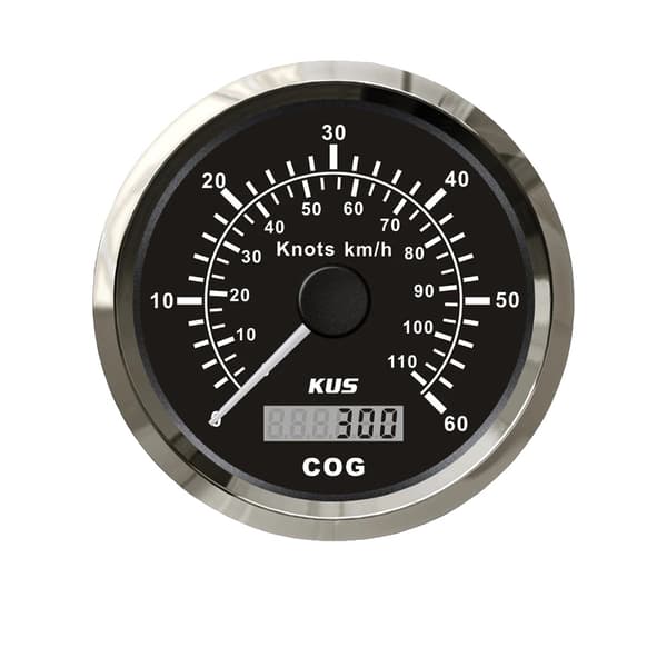 GPS Hastighedsmåler Gauge, Vandtæt, Rød Gul Baggrundsbelysning, 60knots-BS