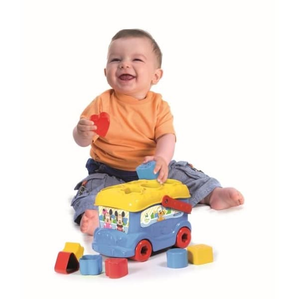 CLEMENTONI Disney Baby - Bussen av Mickey-former - Spel för tidig inlärning