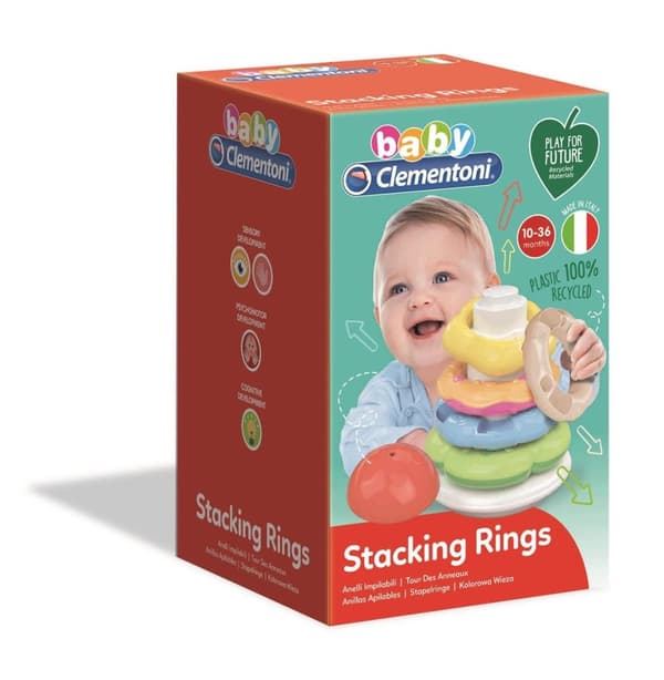 Stapelleksak 100% Återvunnen Plast Baby Clementoni