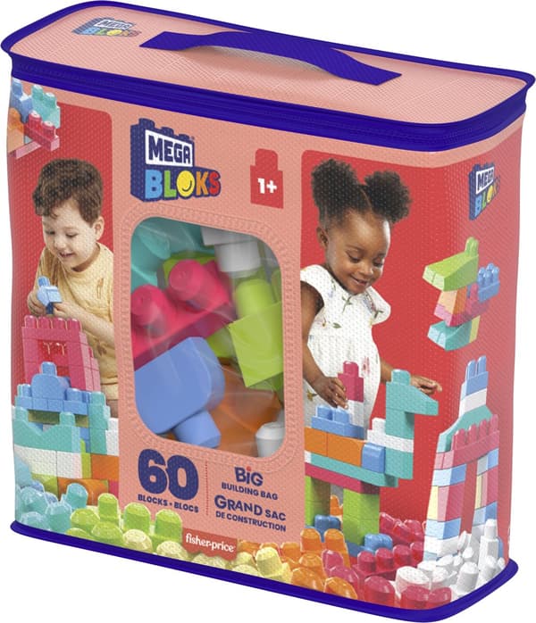 Mega Bloks Byggeklosser 60 stk Rosa Veske