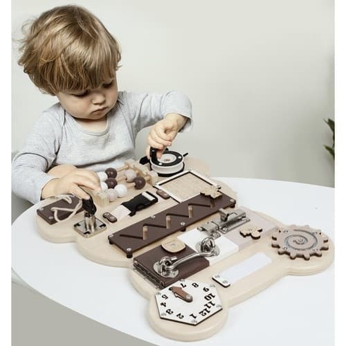 Busy Board for Babyer – Sensorisk leke