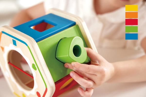 Hape Färgglad Plocklåda