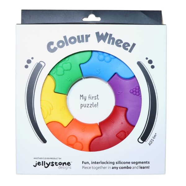 Jellystone Designs Sensorisk Bitring Regnbågsfärgad Janod