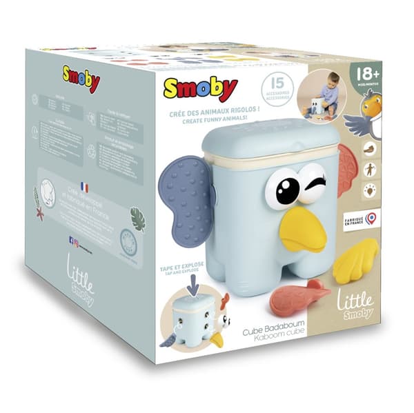 Little Smoby Kaboom Bygglek Aktvitetskub Plug-in Kub