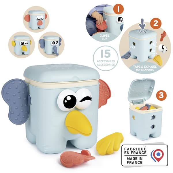Little Smoby Kaboom Bygglek Aktvitetskub Plug-in Kub