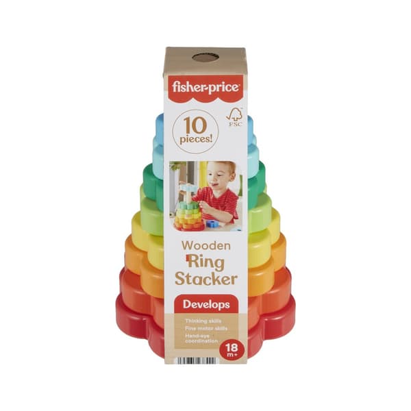 Stapelleksak i Trä Fisher-Price