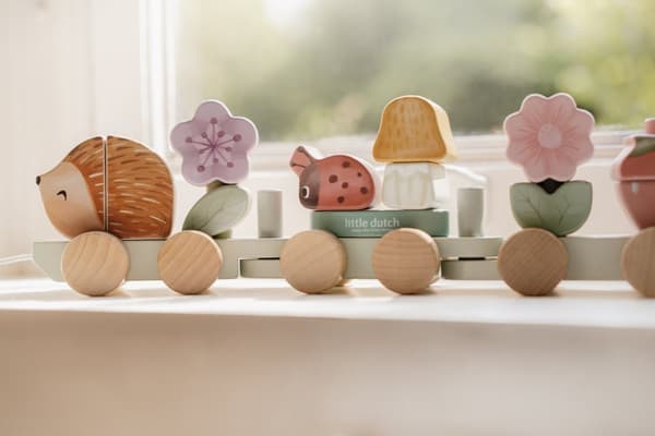 Fairy Garden Stapeltåg Igelgott Trä FSC Little Dutch