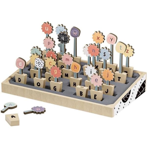 Abc Blommor - TOP LJUS - 26 blomkrukor - Versaler - Små bokstäver - Alfabet