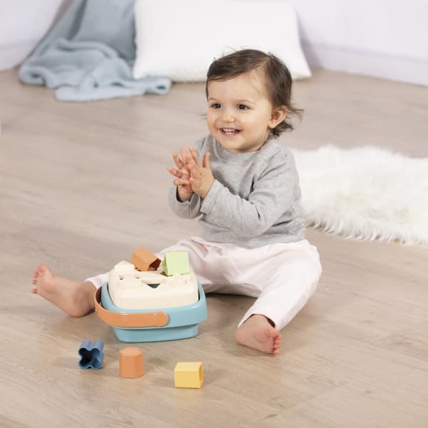 SMOBY pieni vihreä lajittelija biomuovikorissa