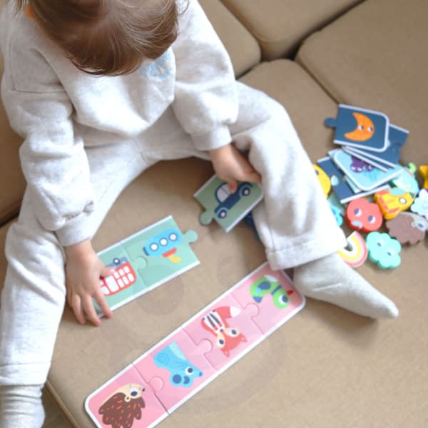 WOOPIE GREEN Sensorisk puslespil Memory Shapes FSC