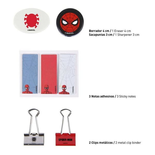 Brevpappersset Spiderman (12 st)