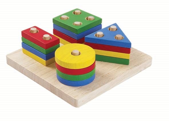Geometrisk Stapelleksak PlanToys