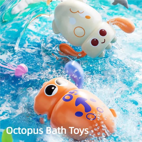 Bath Toy Octopus - Badleksak för barn och badkar