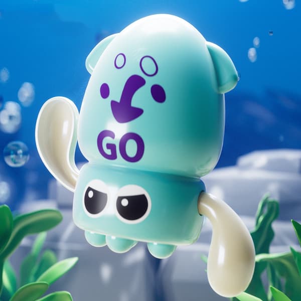 Bath Toy Octopus - Badleksak för barn och badkar