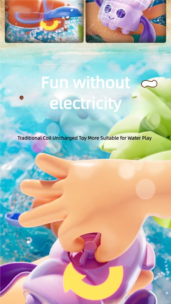 Bath Toy Octopus - Badleksak för barn och badkar