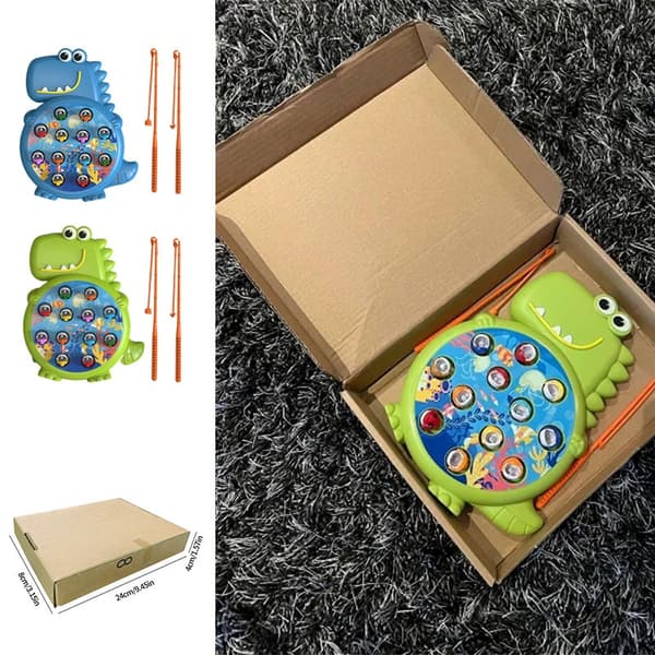 Magneettinen dinosauruskalastuspeli - Montessori-lelu vauvoille ja lapsille