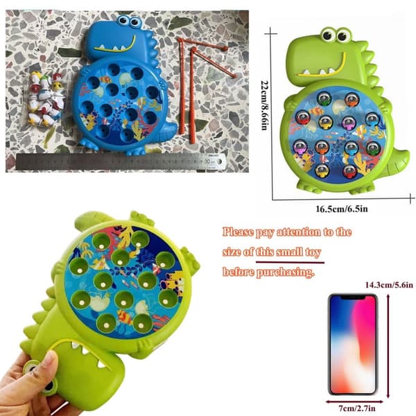 Magneettinen dinosauruskalastuspeli - Montessori-lelu vauvoille ja lapsille