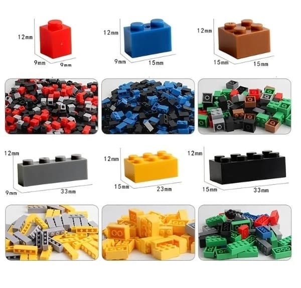 Byggklossar Stor Pack. 800 delar
