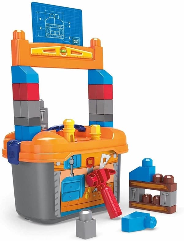 Mega Bloks liten 36 delar arbetsbänk. Fr 2 år+