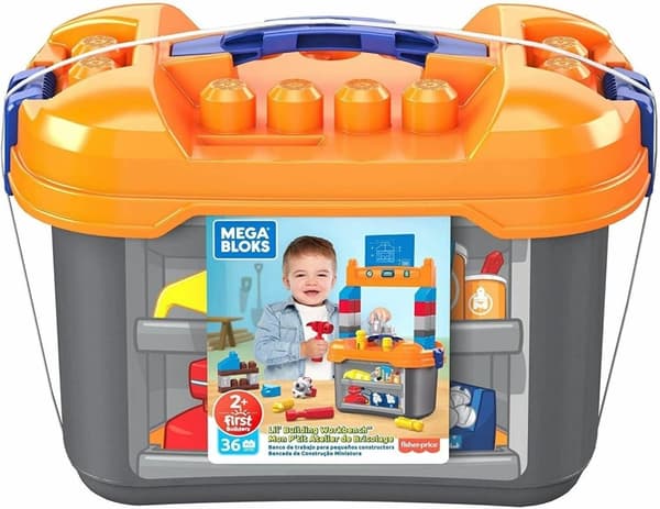 Mega Bloks liten 36 delar arbetsbänk. Fr 2 år+