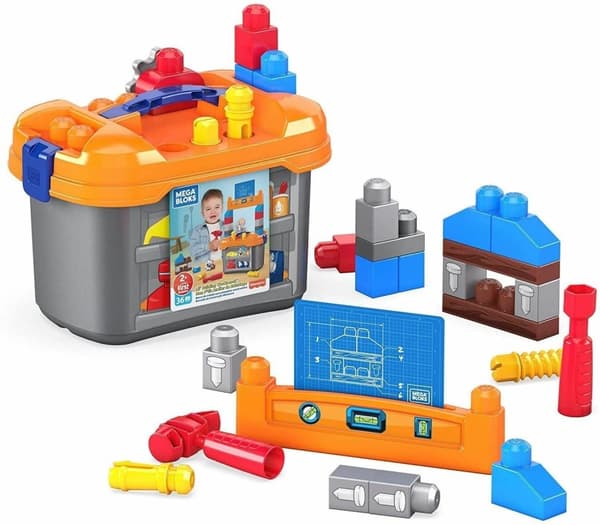 Mega Bloks liten 36 delar arbetsbänk. Fr 2 år+