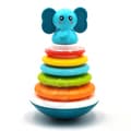 Miniatyrbild 6 av 11: WOOPIE BABY Pyramidtorn Interaktiv Elefant med Ringar och Skallra