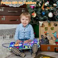 Miniatyrbild 7 av 7: Bomclap Aktivitetstavla, Sensorisk Pedagogisk Aktivitetsplatta, Motorikleksak Present för Flickor och Pojkar från 2, 3, 4 år