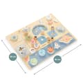 Miniatyrbillede 6 af 6: Mamabrum XL Aktivitetsbræt i træ – Plads, fra 18 måneder, sensorisk legepanel med knapper, knapper, labyrint og planeter