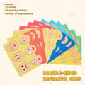 Pikkukuva 4 / 5: OBOSOE Fun Expression Egg Matching Game – Kaksipuolinen puinen palapeli lapsille