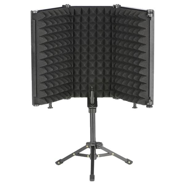 Akustisk skærm, justerbart foldbart design, lydabsorberende teknologi., 3 paneler 3 Panels with stand