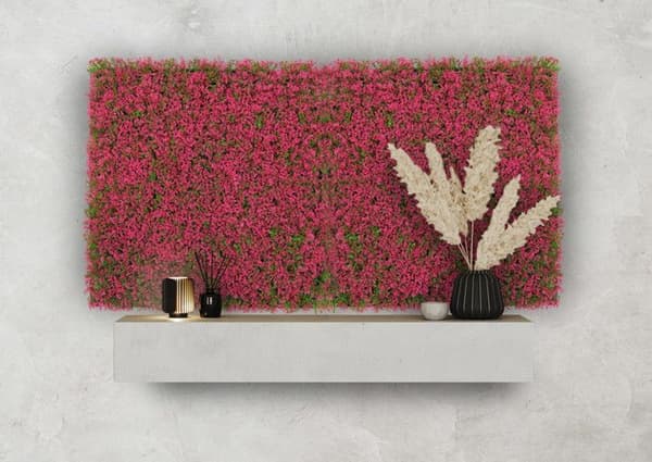 JANGAL - Modular Wall - Akustisk väggpanel - 520 x 520 x 50 mm - Grass Rose Design - Plant Panel
