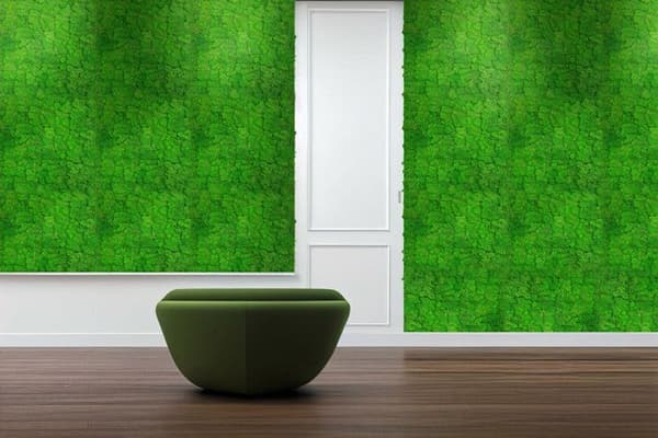 JANGAL - Modular Wall - Akustisk väggpanel - 520 x 520 x 40 mm - Rich Green Moss - Natural Moss - Plant Panel