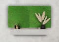 Miniatyrbild 5 av 6: JANGAL - Modular Wall - Akustisk väggpanel - 520 x 520 x 30 mm - Skogsgrön designermossa - Växtpanel