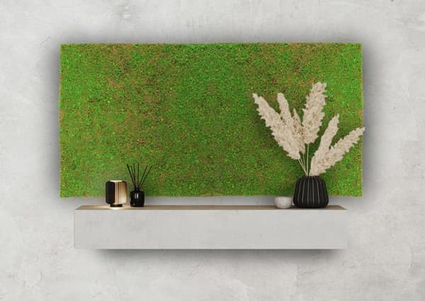 JANGAL - Modular Wall - Akustisk väggpanel - 520 x 520 x 50 mm - Ljusgrön kokosnöt - Naturfiber - Växtpanel