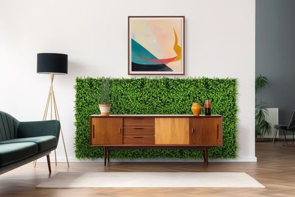 JANGAL - Modular Wall - Akustisk väggpanel - 520 x 520 x 50 mm - Mixed Green Buit Design - Plant Panel