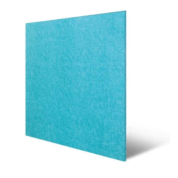 PROVISTON Modulvägg Akustiskt väggpanel 6 x 520 x 520 mm Teal Blue Uni Panel Blå uni