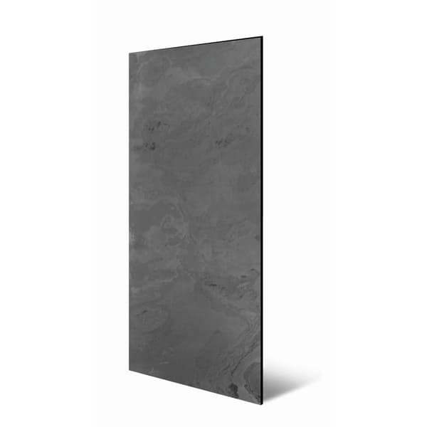 PROVISTON Modulerad vägg Akustiskt panel 7 - 9 x 520 x 1040 mm Svart skifferstenpanel med stenslipad yta