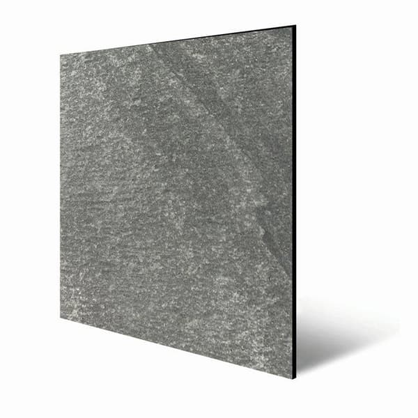 PROVISTON Modulvägg Akustisk väggpanel 7 - 9 x 520 x 520 mm Grå skifferstenspanel Stenutseende