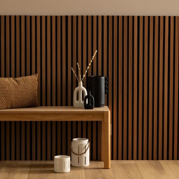 Dekorativ väggpanel Colva mörkt trä 120x60cm - Atmosphera inredningsdesigner - Mörkt trä