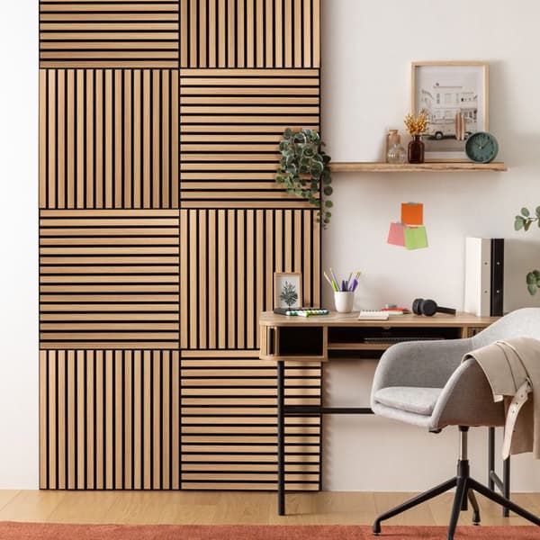 Dekorativt väggpanel Colva ljus trä 60x60cm - Atmosphera inredningsdesign - Beige