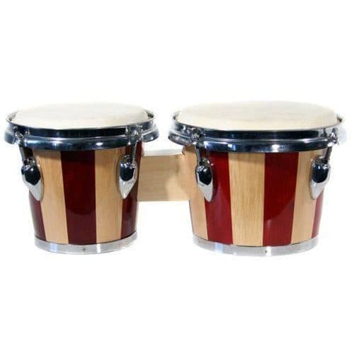 Teknote Bongos Röda och vita band 18 och 20 cm - 100301